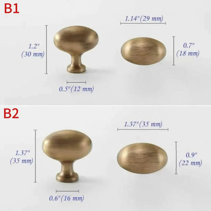 Brass Cabinet Handles Antique Bronze European Style Retro Wardrobe Pulls