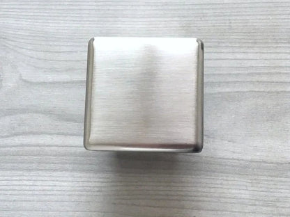 Large Square Cabinet Knobs - Brushed Nickel / Matte Black
