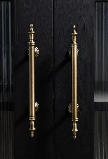 Brass Cabinet Pulls, Antique Bronze, Mid Century Modern Kitchen Hardware