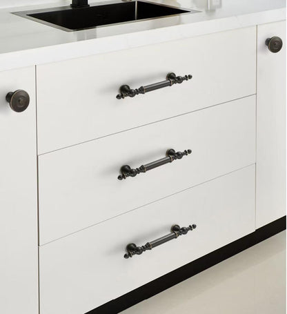 Brass Cabinet Handles, Coffee Bronze, European Style Retro Kitchen Hardware