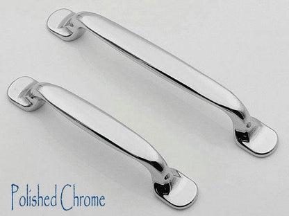 3.75" 5" Modern Cabinet Pulls - Chrome, Nickel, Black