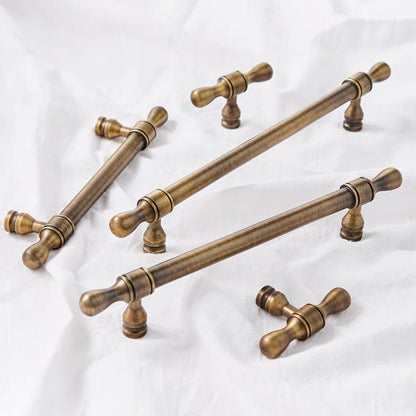 Brass Cabinet Euro Bar Pulls - Antique Bronze - LynnsHardware
