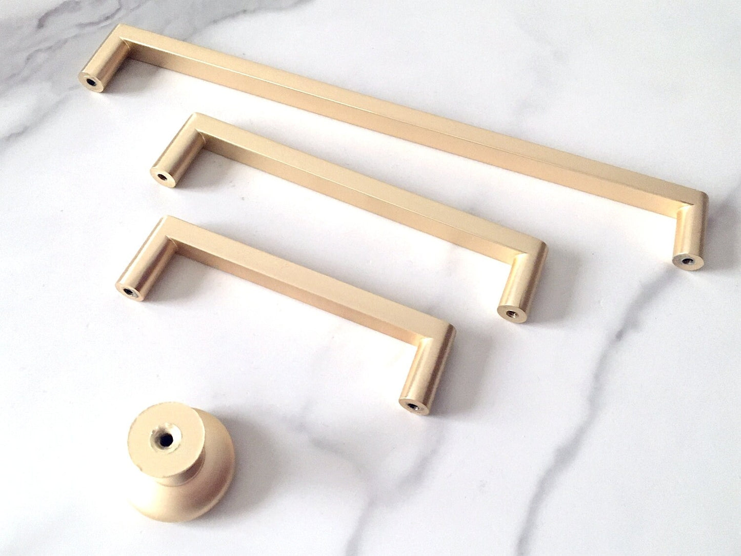 Gold Cabinet Pulls, Drawer Handles, Mid Century Modern Kitchen Hardware