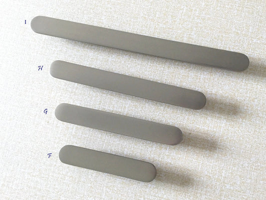 Brushed Nickel Cabinet Handles, Half Circle Drawer Pulls & Disc Knobs - LynnsHardware