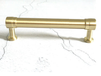 5.25 Inch Gold Drawer Pull Cabinet Handles Lynns Hardware 5-1/4 Inches