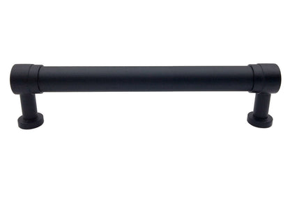 5.5 Inch Black Drawer Pulls Cabinet Handles Hardware 4-1/2 Inches 140 mm