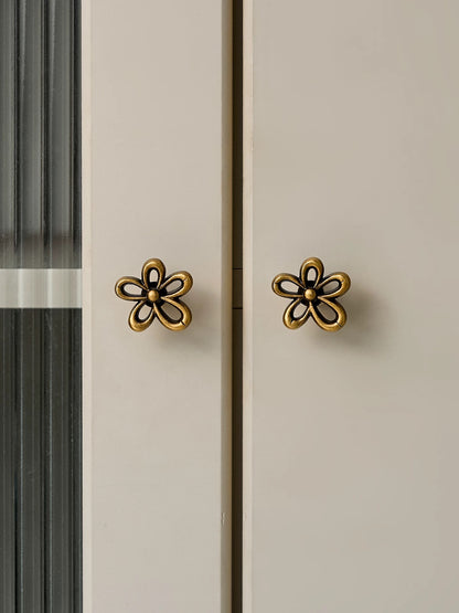 Contemporary Antique Bronze Drawer Knobs, Solid Brass, Decorative Kitchen Cabinet Hardware