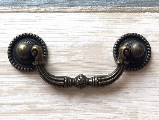 3" Bail Pull Antique Bronze Vintage Style Lynns Hardware