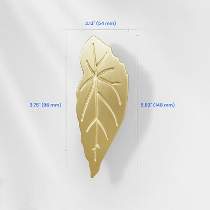 2.5" 3.75" Leaf Cabinet Drawer Pulls, Decorative Hardware