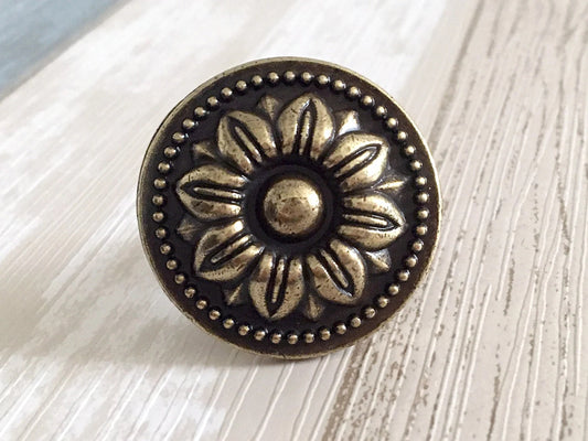 5.75" Drawer Pulls Drop Handle Antique Bronze Vintage Style 5-3/4 Inch Centers