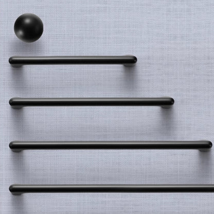 Black Cabinet Pulls and Knobs, Minimalism Kitchen Hardware