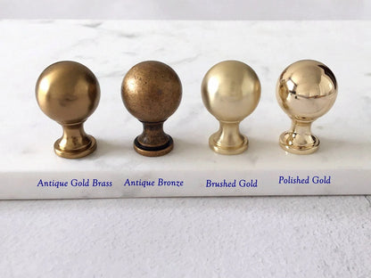 Classic Round Cabinet Knobs - 7 Finishes