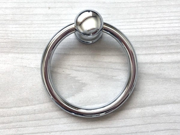 Polished Chrome Drop Ring Drawer Pulls - LynnsHardware