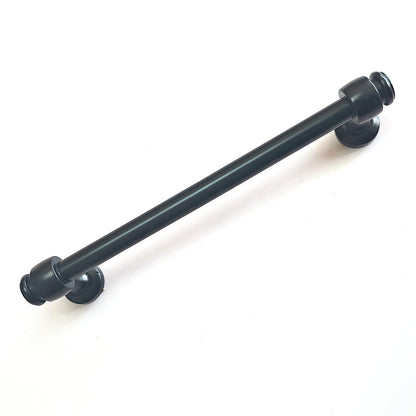 3" 3.5" 6" Black Cabinet Bar Handle & Cup Drawer Pull - LynnsHardware