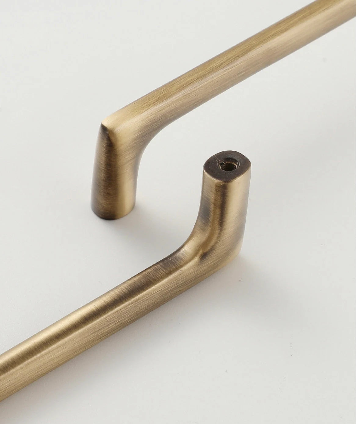 Antique Bronze Cabinet D Handles - 3.75" to 7.5"