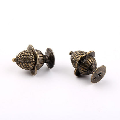 0.9 In Diameter Small Knob Drawer Pull Antique Bronze Rustic Hardware