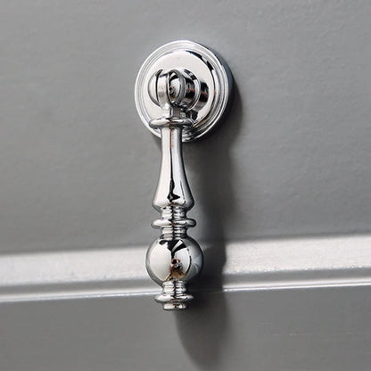 Brass Cabinet Pull Handles, Polished Chrome, Contemporary Kitchen Hardware