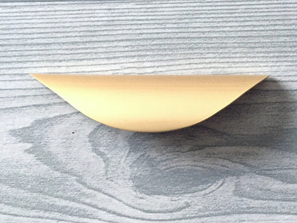Gold Finger Drawer Pull - Modern Kitchen Hardware 32 64 96 mm - LynnsHardware