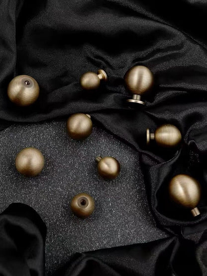 Bronze Ball Drawer Pull, Solid Brass, Kitchen Cabinet Hardware