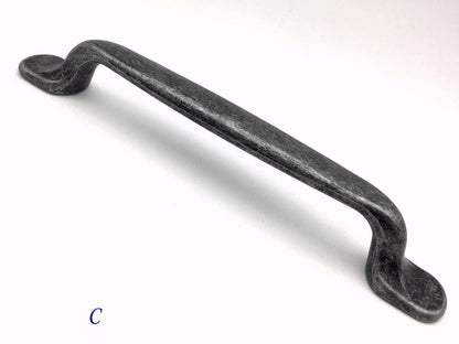 5 Inch Antique Pewter Cabinet Pulls Vintage Look 128mm
