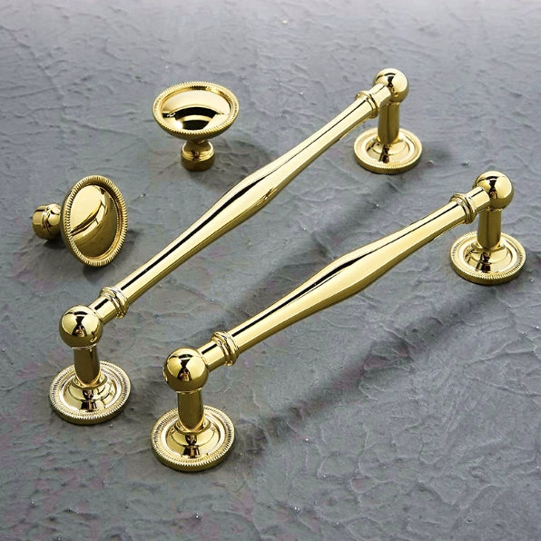Polished Brass Cabinet Pulls - Mid Century Modern - LynnsHardware