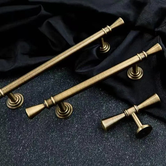 Brass Cabinet Bar Handles, T-shaped Drawer Pull, Kitchen Hardware