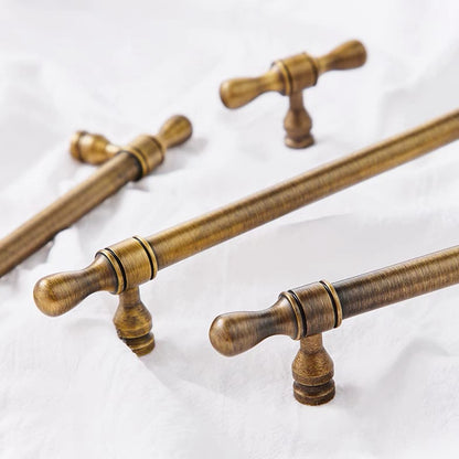 Brass Cabinet Euro Bar Pulls - Antique Bronze - LynnsHardware