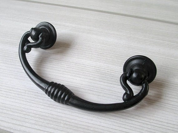 2.5" Drop Bail Drawer Pulls 2-1/2 Inch 64 mm Centers Bronze Black
