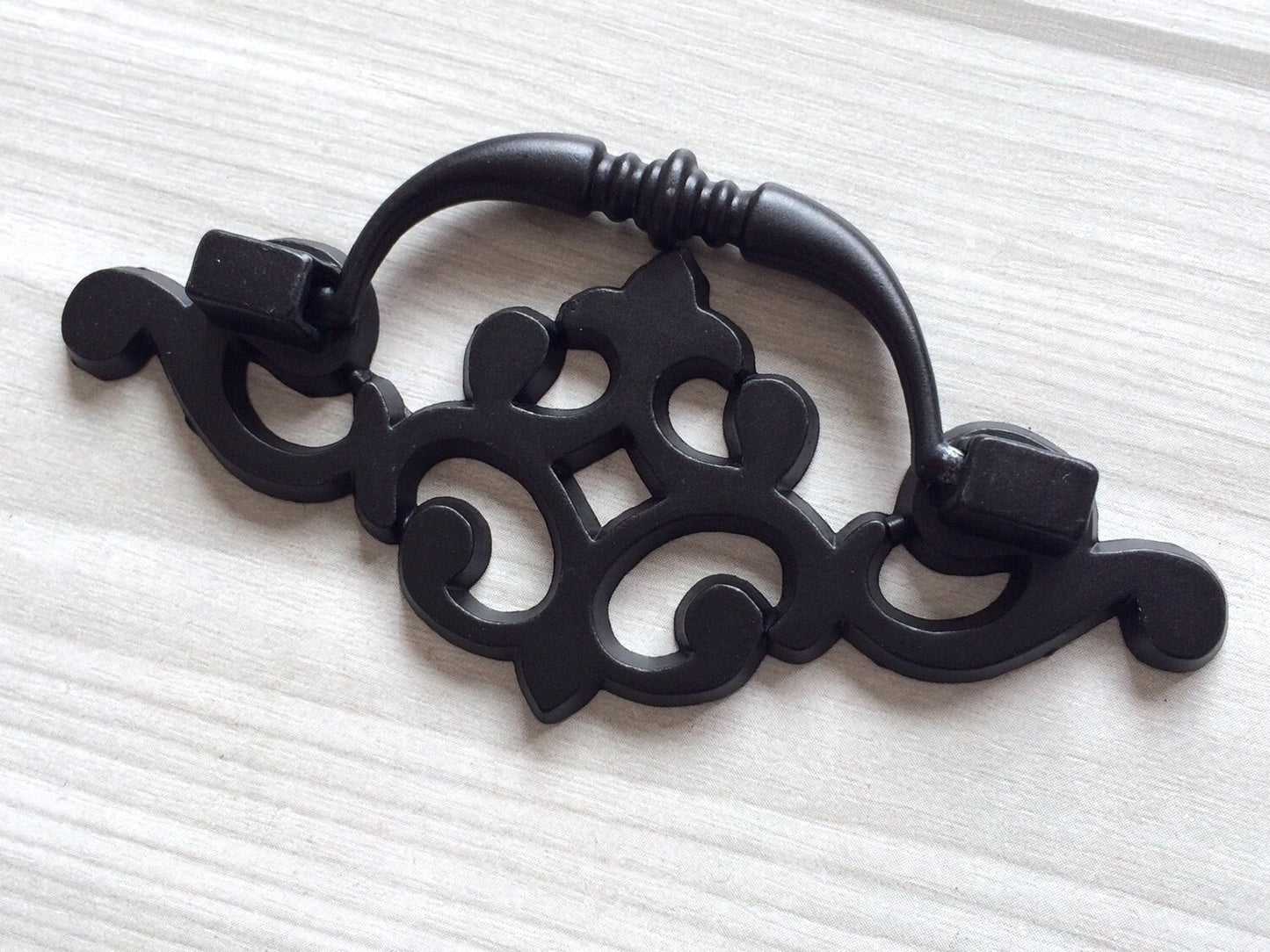 3.25" C-C Georgian Swing Bail Dresser Drawer Pull, Black Antique Bronze Gold