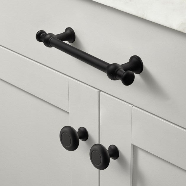 Black Cabinet Pull, Modern Kitchen Hardware, Wardrobe Door Handle