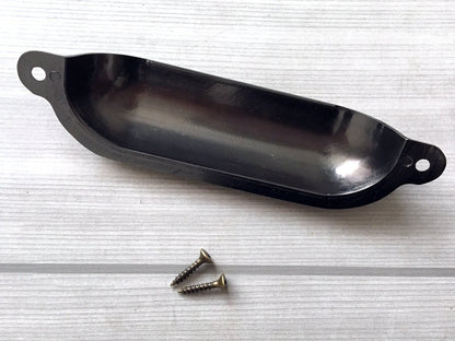 4.75" Cup Drawer Pull, Bin Dresser Handle, Bronze Black Nickel Chrome Silver, Kitchen Cabinet Hardware 4 3/4"