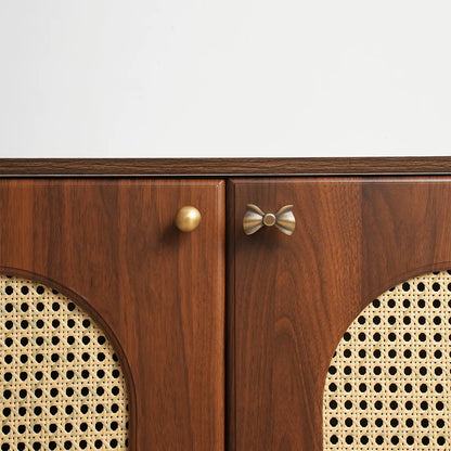 Aged Bronze Cabinet Handle, Cup Pull, Drawer Knob, Ginkgo Leaf Drop Pull