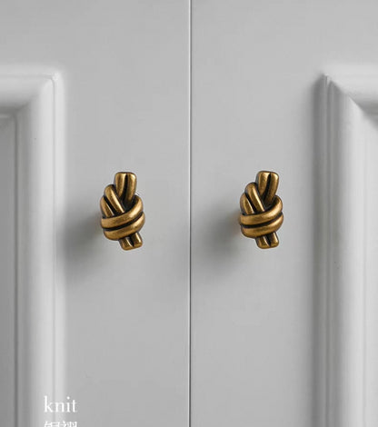 Contemporary Antique Bronze Drawer Knobs, Solid Brass, Decorative Kitchen Cabinet Hardware
