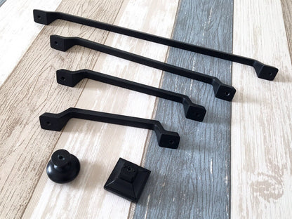 Cabinet Pull Handles Black Copper, Modern Mid Century, Kitchen Hardware