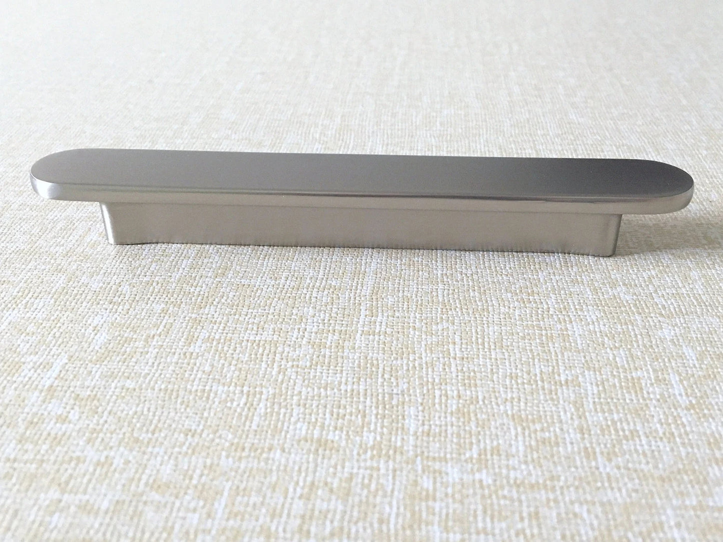 Modern Cabinet Handle, Half Circle Drawer Pull, Brushed Nickel Kitchen Hardware