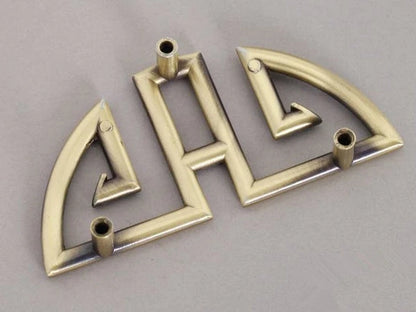Oriental Drawer Pull Handles, Half Circle, Antique Bronze, Vintage style Kitchen Hardware