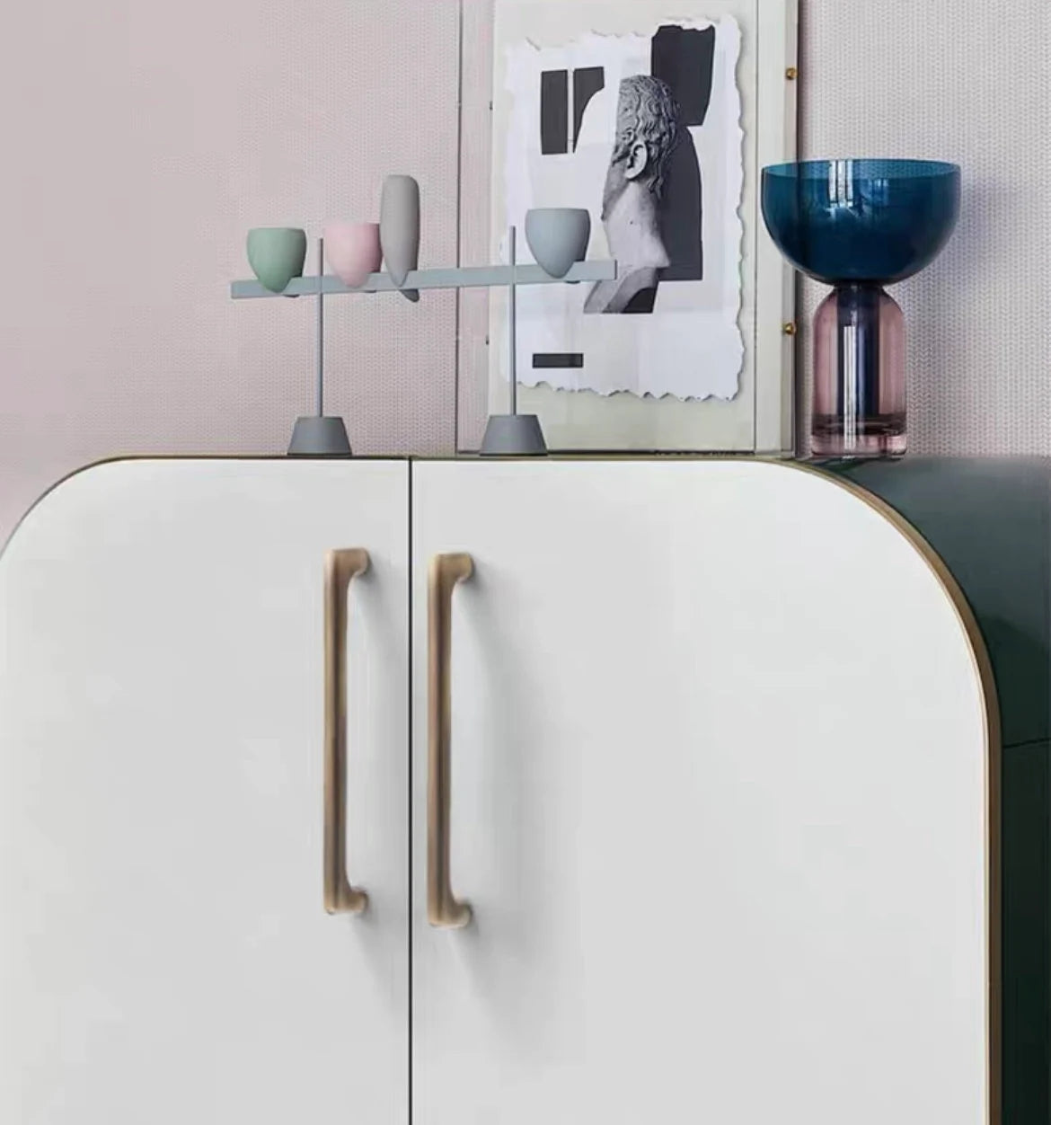 Antique Bronze Cabinet D Handles - 3.75" to 7.5"