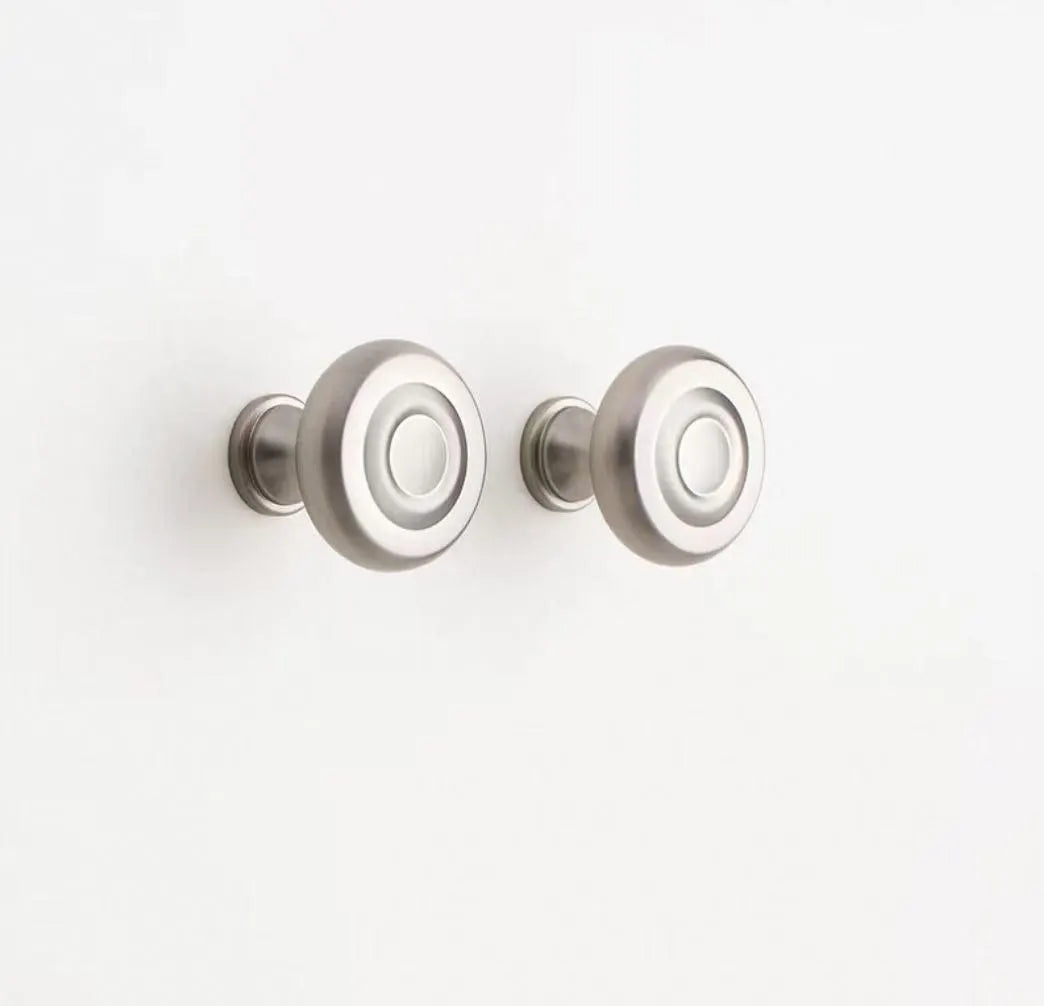 Assorted Brushed Nickel Cabinet Door Knobs, Modern Drawer Pulls