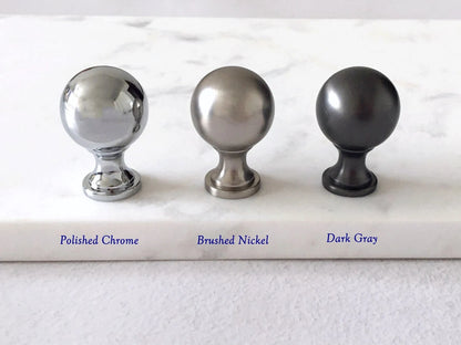 Classic Round Cabinet Knobs - 7 Finishes