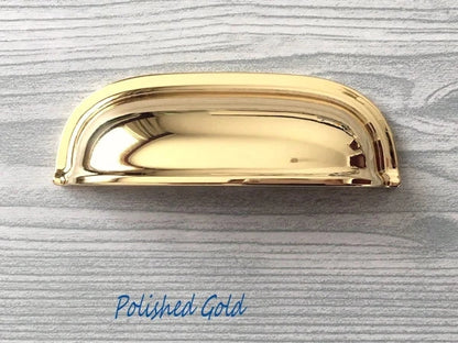 2.5" 2 1/2" 64 mm Cup Drawer Pull Handles - 8 Finishes