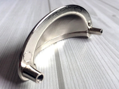 2-3/4" Brushed Nickel Cup Drawer Pull Cabinet Knob 2.75 Inch 70 mm Centers