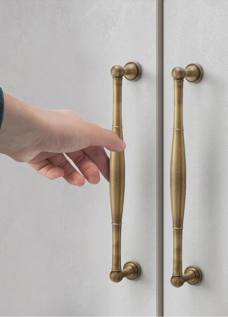 Brass Antique Bronze Cabinet Handles - 96 128 192 mm