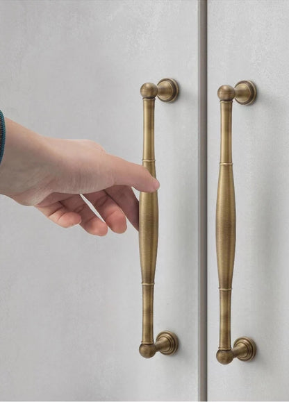 Brass Antique Bronze Cabinet Handles - 96 128 192 mm