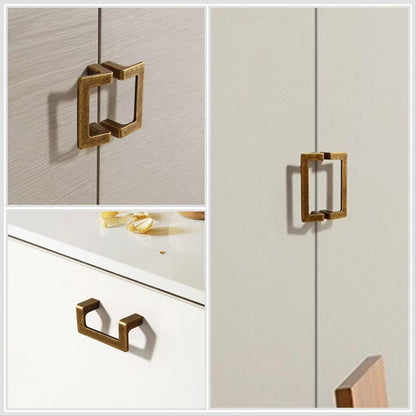 2.5" 3.75" U Turn Drawer Pull Handles, Antique Bronze, Brushed Gold, Matte Black