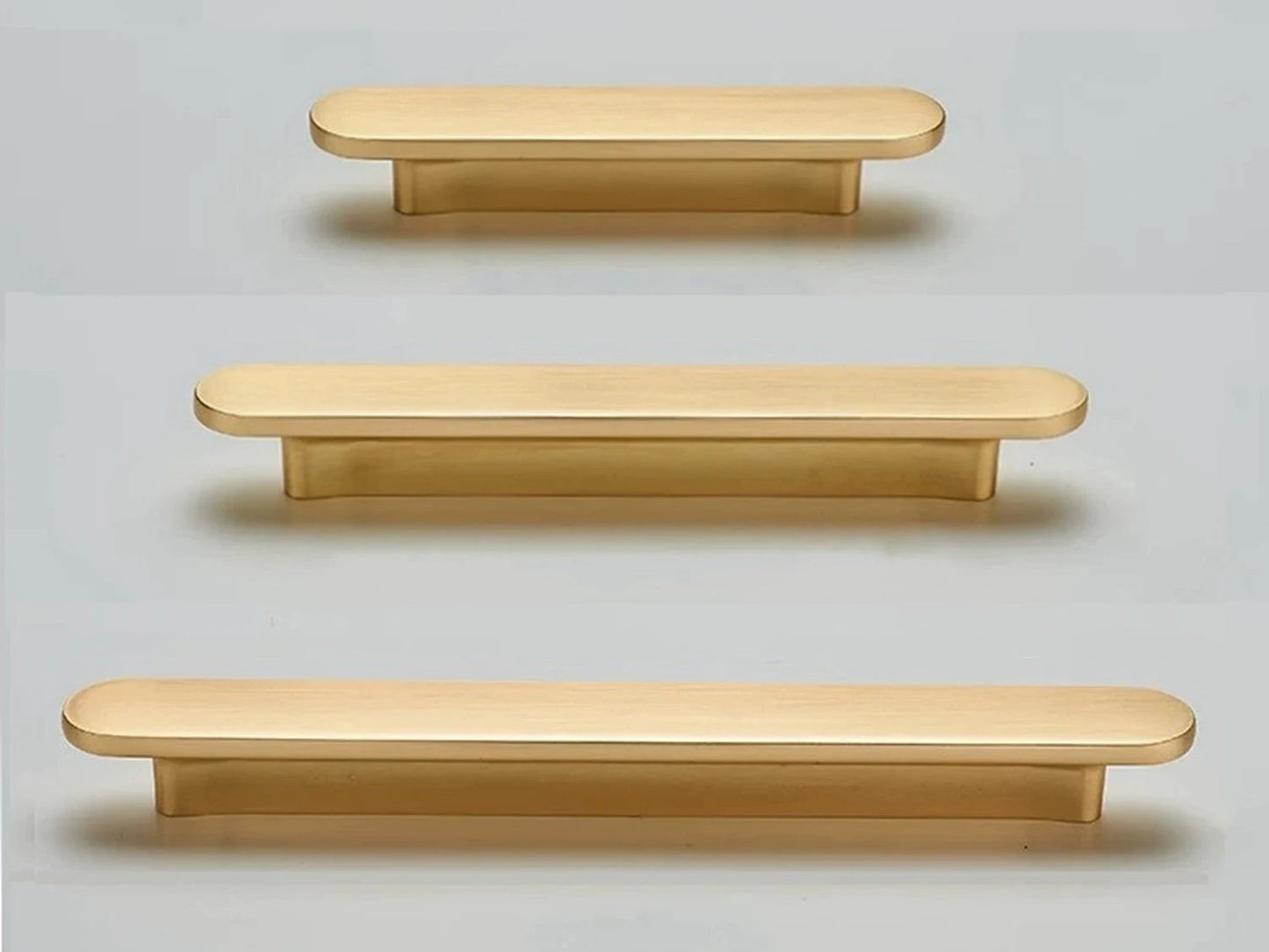 Brushed Gold Drawer Pull Handles - 2.5" to 7.5"