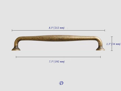 7.5 Inch Antique Bronze Cabinet Pulls Lynns Hardware 192 mm