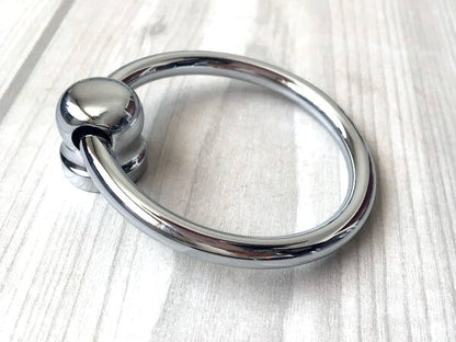 Polished Chrome Drop Ring Drawer Pulls - LynnsHardware