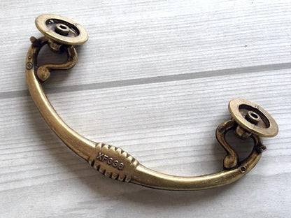 2.5" 3.75" Antique Bronze Bail Drawer Pulls Vintage Style