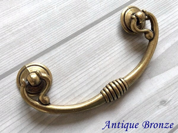 2.5" Drop Bail Drawer Pulls 2-1/2 Inch 64 mm Centers Bronze Black