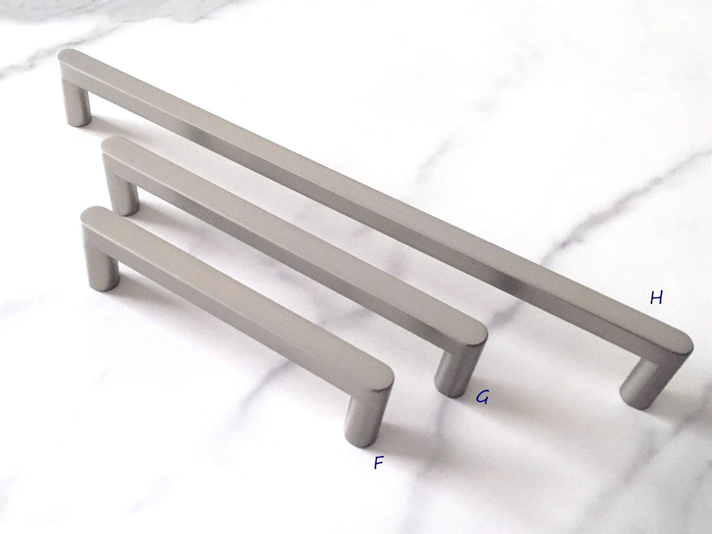 Minimalist Nickel Cabinet Handles, Cup Drawer Pulls, Kitchen Hardware